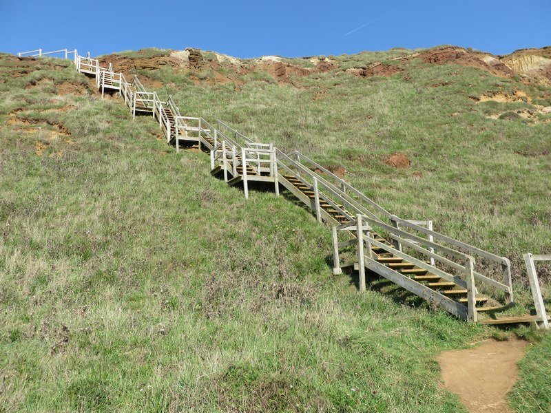 Staircase To Beach Near Brook